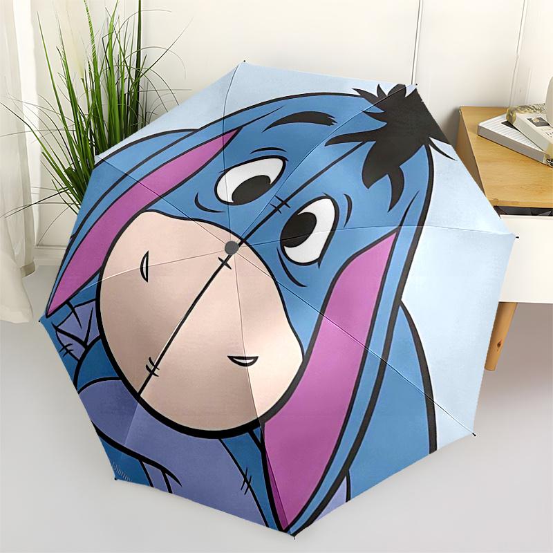 

Winnie and friends Themed Travel Umbrella-8 Ribs Automatic Opening and Closing, Portable Folding Design, Compact and Stylish Umbrella