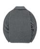 COLUMBIA UNIVERSITY 1754 Crown Overfit Half Zip-Up Sweater Charcoal