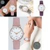 Stylish Unisex Minimalist Night Light Quartz Watch Casual Matte Leather Wristwatch Ladies' Quartz Watch