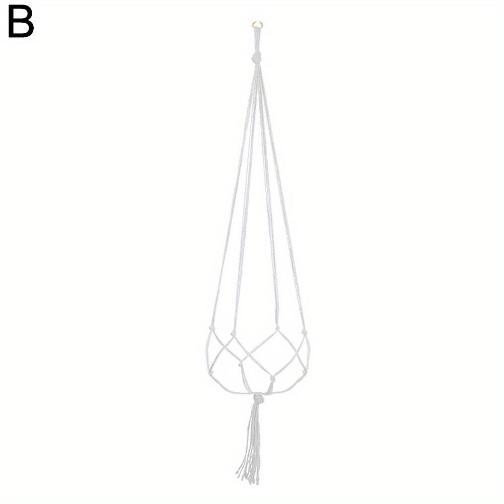 1 Stück Geflochtenes Seil Hängekorb Blumentopf Makramee Netzaufhänger Gartenhalter Handwerk Pflanze Balkondeko Zubehör