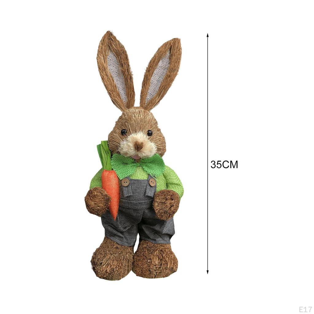 Figurine Bunny Statue Animal Sculpture for Garden Office Party Decoration
