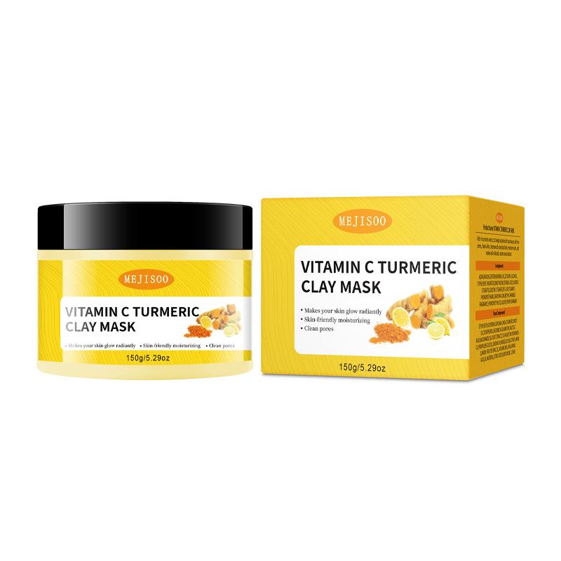 Kuangcai Vitamin C Turmeric Exfoliating Mask - Deep Cleansing & Moisturizing Pore Treatment