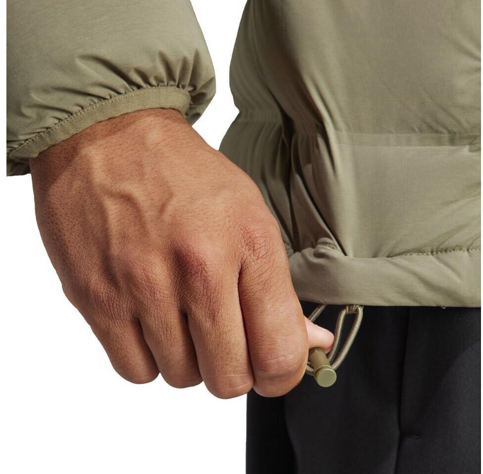 Куртка Adidas Helionic Hooded Down Jacket оливковые пласты