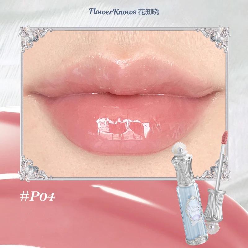 Flower Knows Řada Letní Noc Zrcadlový Lesk na Rty Vytvářející Film Balzám na Rty Hydratační Dlouhotrvající Nelepivý VŠECHNY Rty Make-up