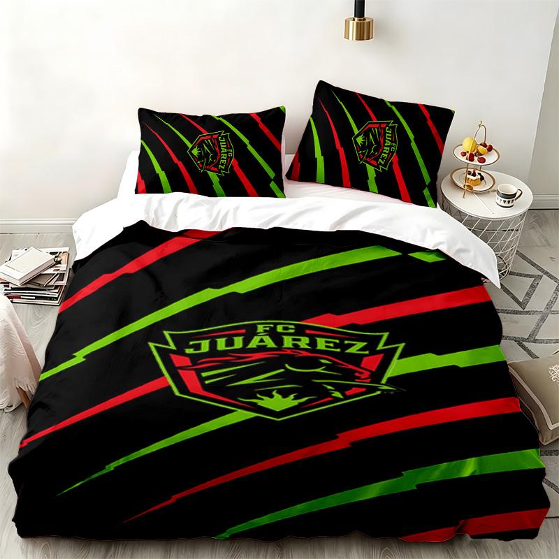 FC Juarez 3pc set Perfect for bedroom use Comfortable bedding set includes a duvet cover and two pillowcases Ideal birthday or Christmas gift