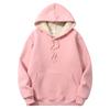 2022 Men's Plus Size Lambswool Hoodie - Solid Color, Thick, European & American Style