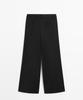 Masimodutti Crop Wide Leg Fluid Pants