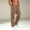 Men's Casual Cargo Pants with Multiple Pockets for Athletic Everyday Wear