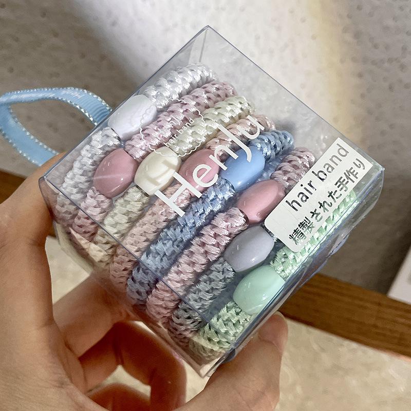 High Elasticity Braided Hair Tie - Thick, Durable, Non-Pulling Ponytail Band for Women