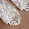 White Satin Long Gloves Vintage Long Finger Mittens Retro Wedding Bridal Gloves  Women