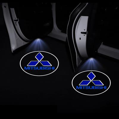 LED Car Door Welcome Light Decoration Light Car Badge Logo For Outlander Triton L200 ASX Mirage Pajero Eclipse Colt