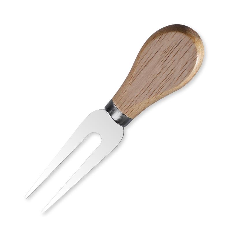 Rubber Wood Handle Stainless Steel Cheese and Butter Knife