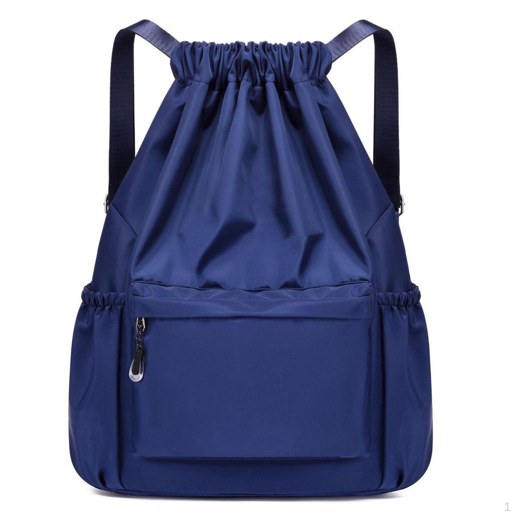 DampDry Compartment Separation Bag Large Capacity Drawstring Backpack Multiple Pockets Nylon Tote