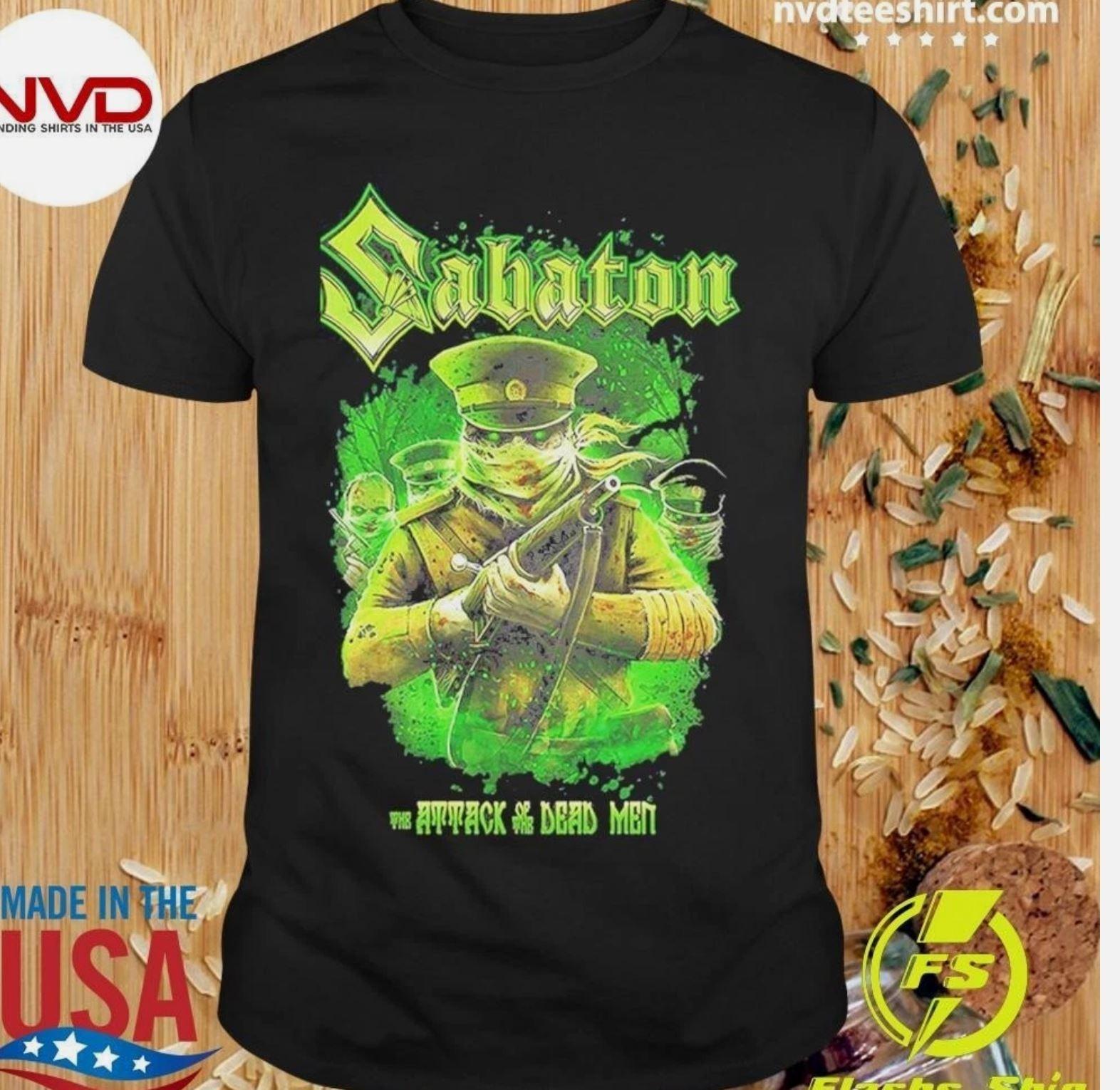 Sabaton Attack Of The Dead Men Shirt XXL