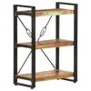 Day and Night - Day and Night 3-tier Shelving Made of Recycled Solid Wood 60x30x80 Cm
