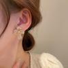 2024 2023 New Korean Simple Earrings Noble Flowers Luxury Earrings Women Cute Earrings Sexy Elegant Earrings Girls Student Party Earrings Shining