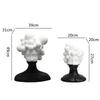 Abstract Figure Sculpture Resin Handicraft Ornaments Black and White Mosaic Woman Figurine Human Head Statue Home Decoration