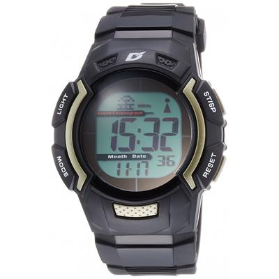 [Arias] AD06519RCSOL4 Radio digital solar para hombre, resistente al agua, multifuncional, con retroiluminación y correa de uretano, color negro
