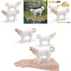 Pvc Realistic Pyrenees Mountain Dog Model Toy For Childrens Educational Play And Home Decor