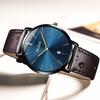 OLEVS Watch Men's Simple Stylish Ultra Thin Lightweight Classic Analog Watch Business Waterproof Leather Strap watch for men