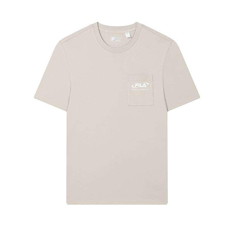 

New FILA T Shirts Men s Sparrow Oat F11M439113FLK 175/96A/L