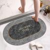 Diatom Mud Bathroom Floor Mat, Absorbent Mat, Toilet Door Non-slip Quick-drying Toilet Floor Mat, Household Toilet Carpet