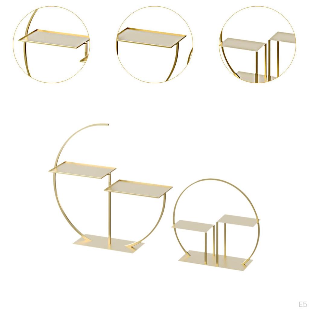 2 Artistic Cake Stands Dessert Trays Serving Multifunction Display Stand Pastry Holder