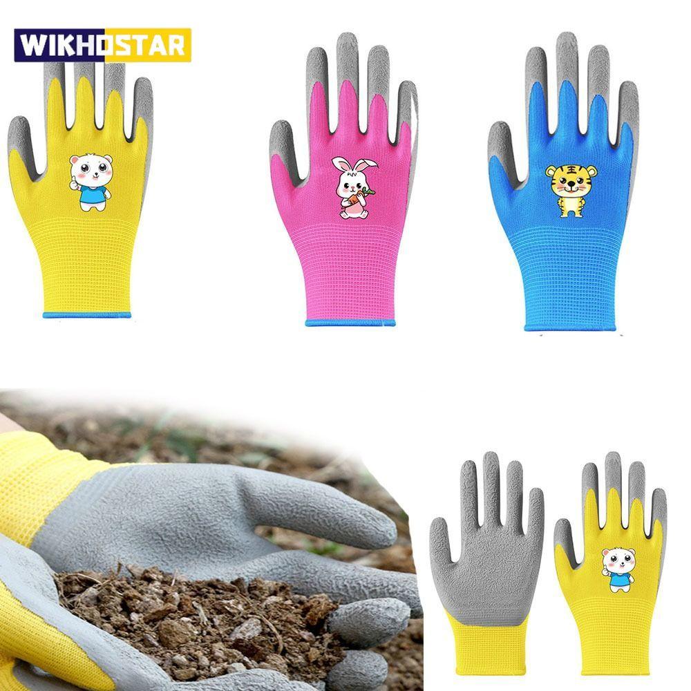 Durable Waterproof Garden Work Gloves Non-Slip Children Safety Yard Work Gloves Portable Garden Supplies Gardening Gloves