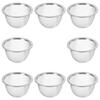 8 st Rostfritt Stål Te-sil Filter Metall Infuser Stadig Lös Te-bryggare för Hem och Kontorsbruk Metall Infuser