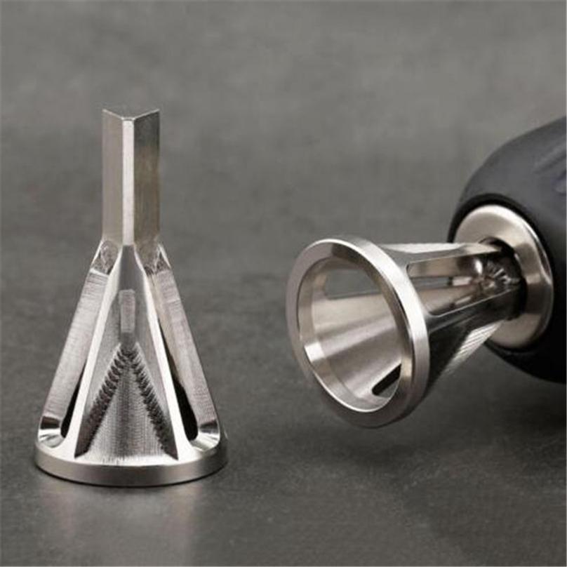 Home Accessories Metal Trimming Deburring CCHmfer Tool Six-slot Chamfering Tool with Silver Triangle Handle