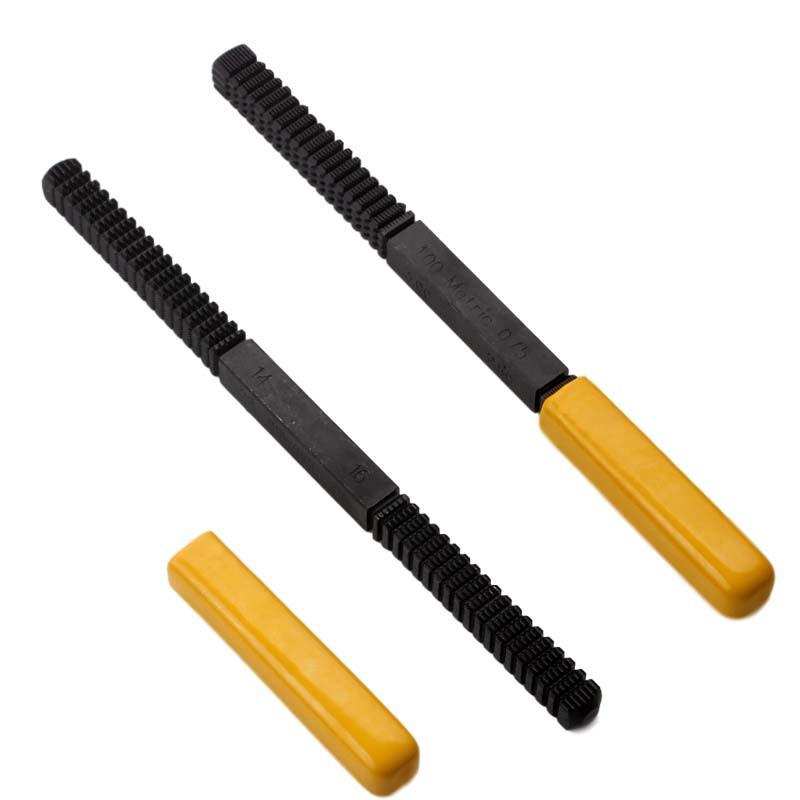 Thread Repair File Metric Thread Restoration Repair File Cleans Damaged Threads 0.75-3 Mm Pitch Metal Hardware DIY Hand Tools