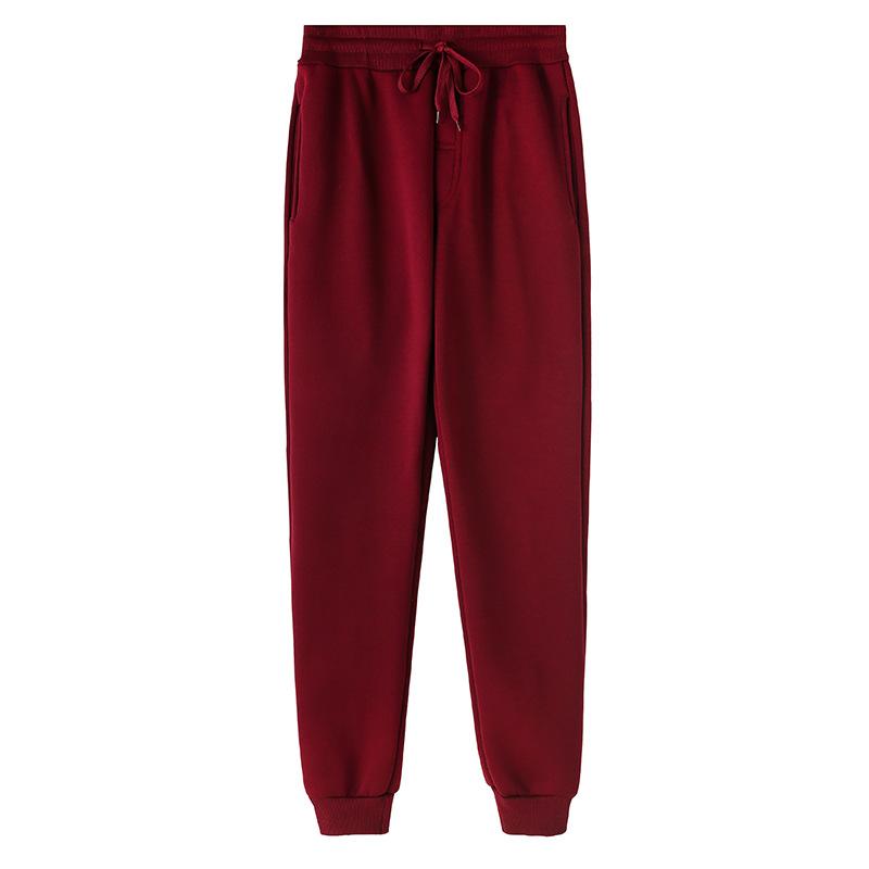 Men's Solid Color Sweatpants Joggers Autumn Winter Casual Loose Slacks Sports Streetwear Gym Sportswear