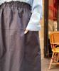 Ppaeppae Big Size Shirred Elastic Pocket Slit H-Line Long Skirt