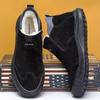 Men's Winter Thick-Soled Cotton Snow Boots, Plus Velvet Warm Slip-On Platform Short Boots