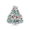 Original Copper Charms Luxury Colored Zircon Snowflake Christmas Tree Beads Fit Bracelet Diy Women Delicate Gift