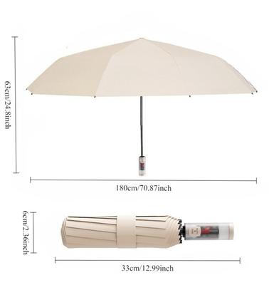 Auto Open Close Oversized Folding Umbrella Thickened Reinforced Rebound Proof for Heavy Rain Student Friendly