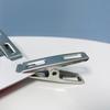 20PCS Stainless Steel 4.5cm Nailless 1cm Flat Mouth Clip Drying Clothes, Socks And Clothes Clip