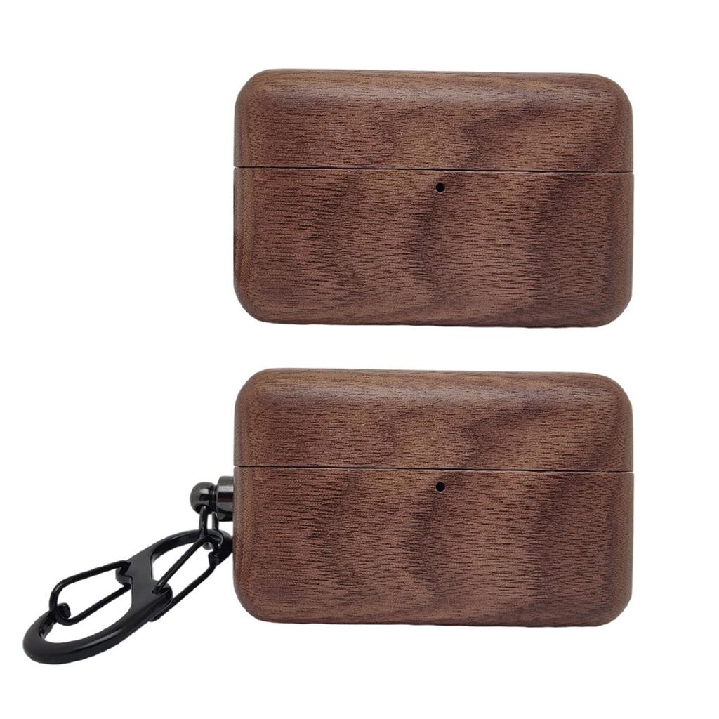 Anti-scratch Cover Sleeve Non-slip Housing for WF-1000XM5 Shell Solid Wood Case