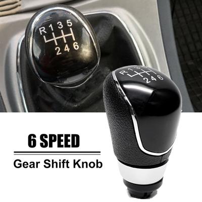 5/6 Speed Gear Shift Knob PU Leather Plastic For Ford For Focus For Mondeo MK2 MK3 For Fiesta Lever Arm Headball Car Accessories