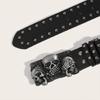 Skull Buckle Grunge Punk Waist Belt Modern Buckle for Jeans Dress Unsiex
