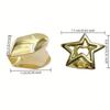 Y2K Punk Stern Grillz-Glänzender Hohl Pentagramm Zähne Schmuck mit Doppelzahn-Passform, Unisex Abnehmbares Mund-Accessoire für Partys