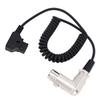 XLR Right Angle Power Coiled Cable D Tap B Male to 4 Pin for DSLR Camcorder Camera