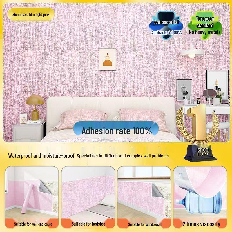 3D Self-Adhesive Waterproof Wallpaper: Moisture-Proof, Decorative Wall Stickers to Conceal Flaws