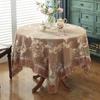 European Style Flower Tassel Tablecloth Thicken Chenille Rectangular Table Cover Round Dining Table Coffee Cloth Dust-proof
