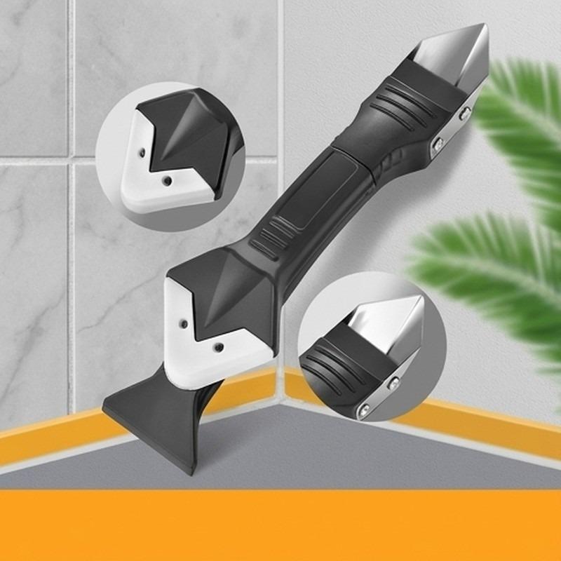 Multi-functional Home Use Glue Remover Filler Scraper Set Silicone Blade Corner Crack Grout Mud Tool