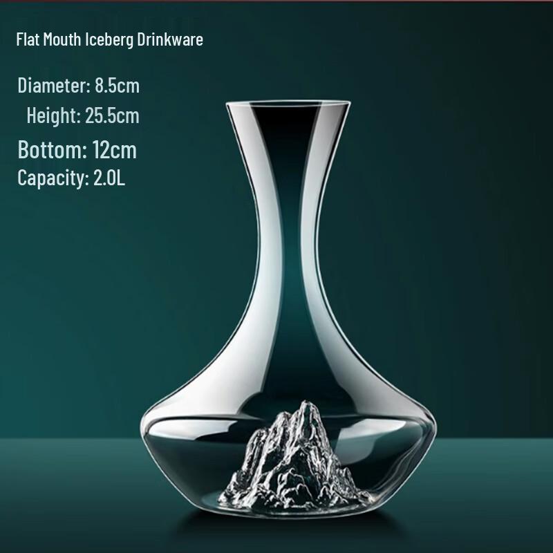 Langxi Iceberg Decanter Wine Glass Set