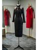 2024 Winter Elegantes Rotes Cheongsam Toastkleid: Bequeme, modische Brautmode im chinesischen Stil
