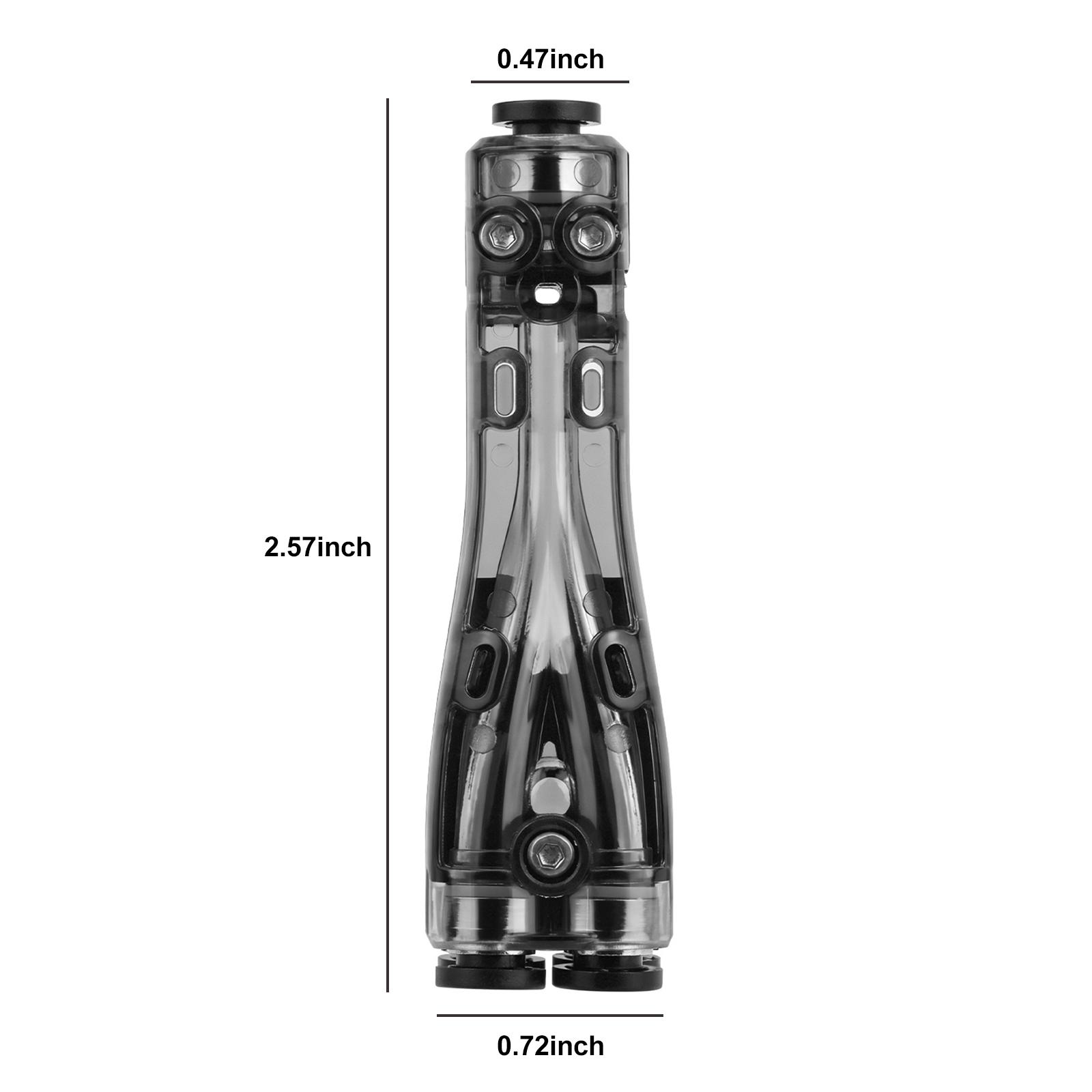 4 In 1 PTFE Adapter Feed Tube PTFE Filament Tube Adapter Plastic Feeds Tubes Diverter Adapters for Tuozhu 3D Printer Accessories