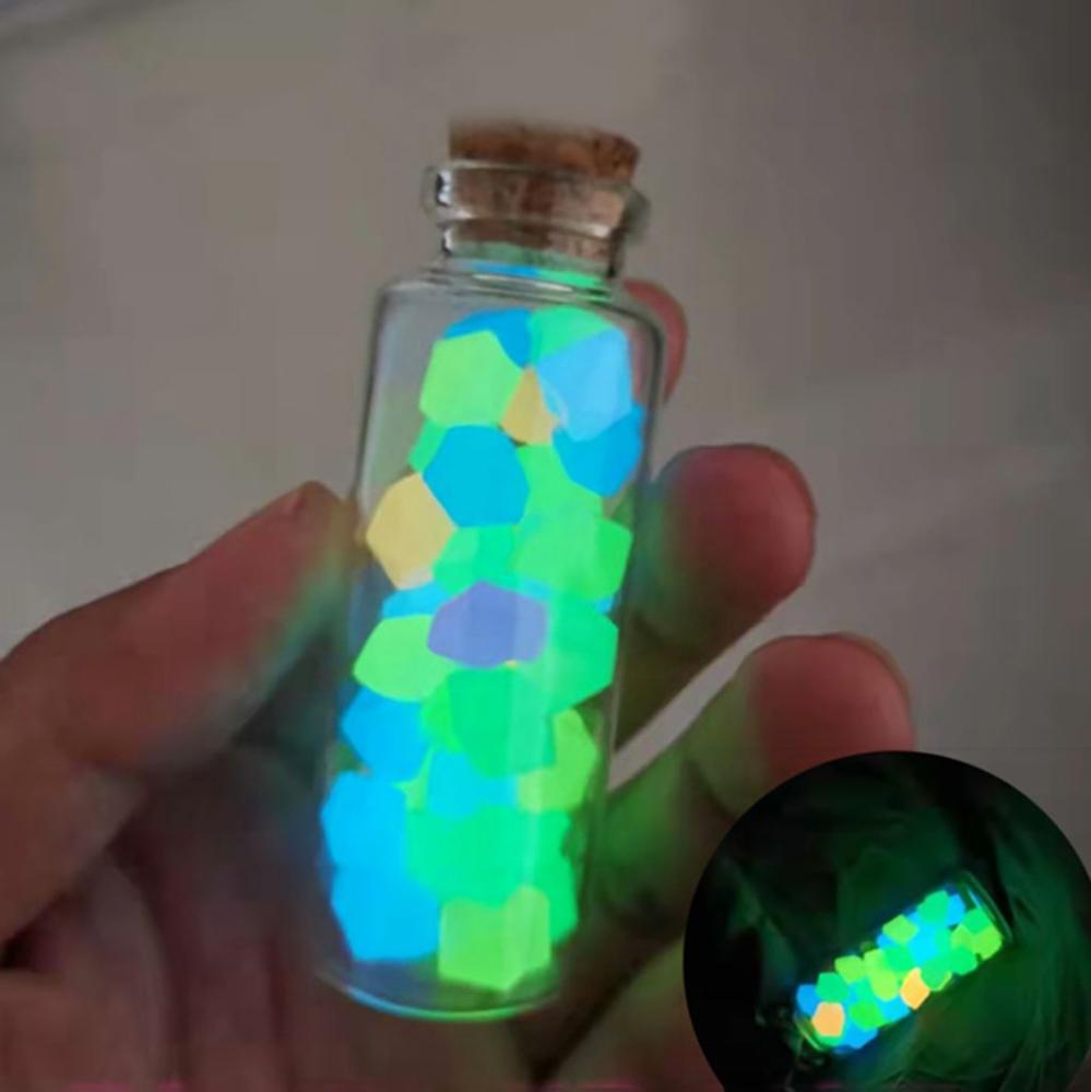 Use Rhombus Glow In Dark Colorful Lawn Decor Aquarium Ornament Luminous Stones Decorative Pebbles