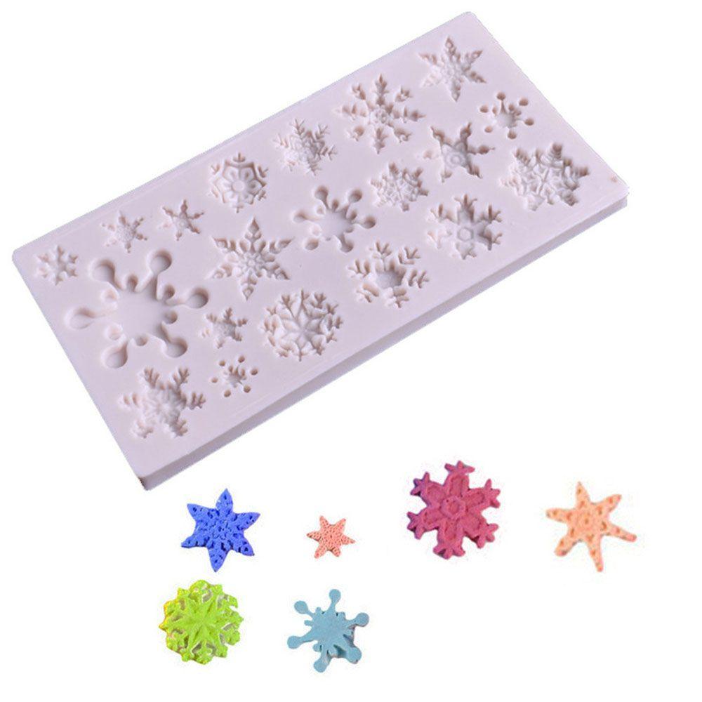 Cake Decorating Candy Jelly Chocolate Baking Mould Snowflake Mold Fondant